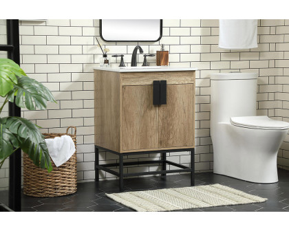 Elegant Bathroom Vanity - Natural Oak (VF48824NT)