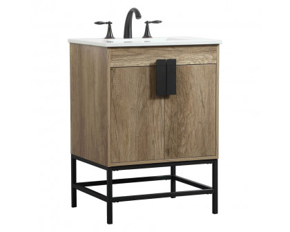 Elegant Bathroom Vanity - Natural Oak (VF48824NT)