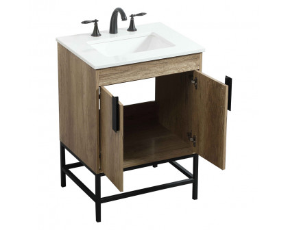 Elegant Bathroom Vanity - Natural Oak (VF48824NT)