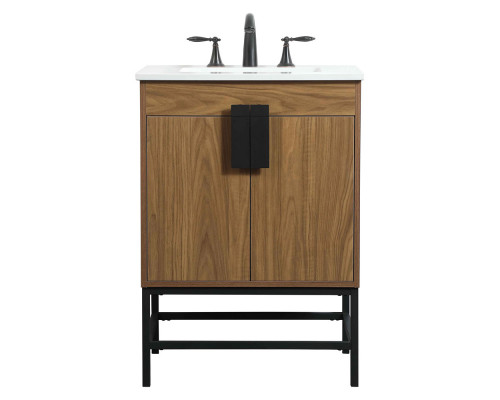 Elegant Bathroom Vanity - Walnut Brown (VF48824WB)