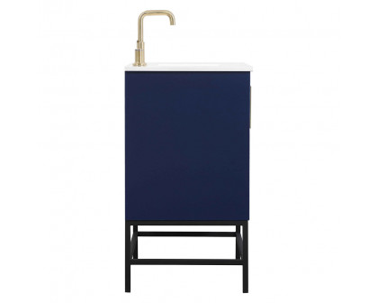 Elegant Bathroom Vanity - Blue (VF48830MBL)