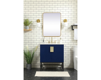 Elegant Bathroom Vanity - Blue (VF48830MBL)