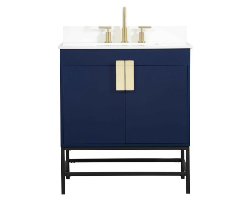 Elegant Bathroom Vanity - Blue (VF48830MBL-BS)