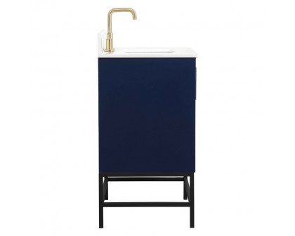 Elegant Bathroom Vanity - Blue (VF48830MBL-BS)