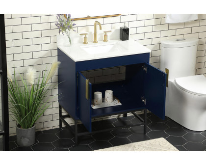 Elegant Bathroom Vanity - Blue (VF48830MBL-BS)