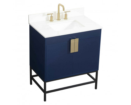 Elegant Bathroom Vanity - Blue (VF48830MBL-BS)