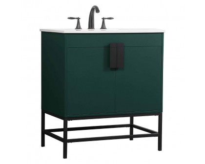 Elegant Bathroom Vanity - Green (VF48830MGN)