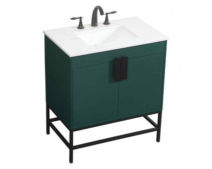 Elegant Bathroom Vanity - Green (VF48830MGN)