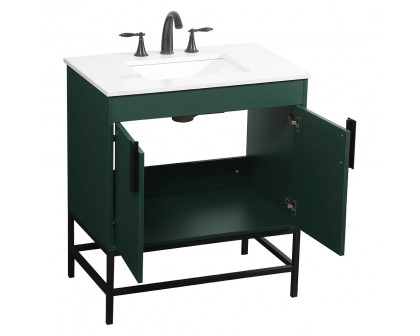 Elegant Bathroom Vanity - Green (VF48830MGN)