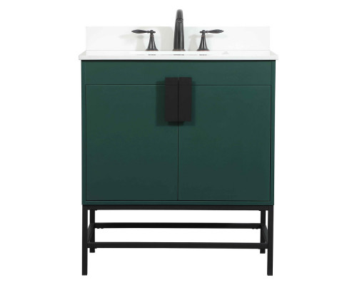 Elegant Bathroom Vanity - Green (VF48830MGN-BS)