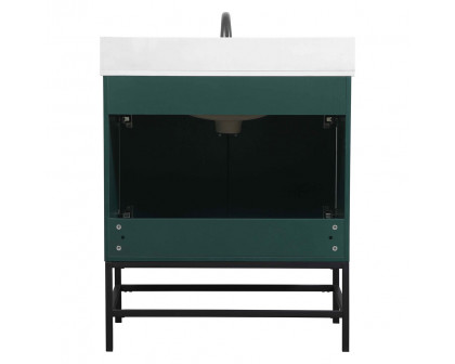 Elegant Bathroom Vanity - Green (VF48830MGN-BS)