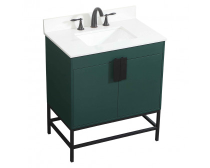 Elegant Bathroom Vanity - Green (VF48830MGN-BS)