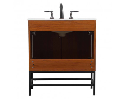 Elegant Bathroom Vanity - Teak (VF48830MTK)