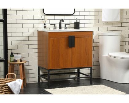 Elegant Bathroom Vanity - Teak (VF48830MTK)