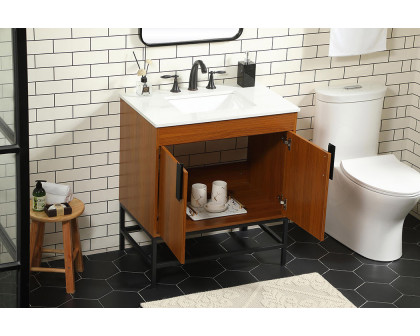 Elegant Bathroom Vanity - Teak (VF48830MTK)