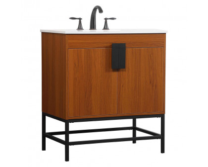 Elegant Bathroom Vanity - Teak (VF48830MTK)