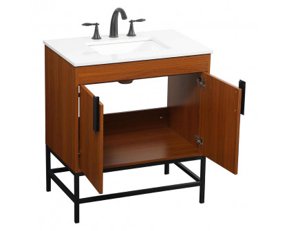 Elegant Bathroom Vanity - Teak (VF48830MTK)