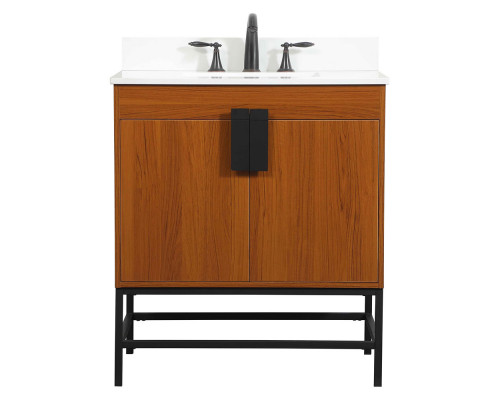 Elegant Bathroom Vanity - Teak (VF48830MTK-BS)