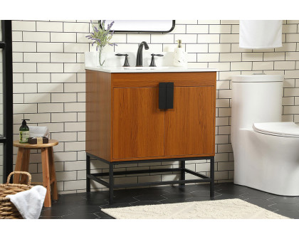 Elegant Bathroom Vanity - Teak (VF48830MTK-BS)