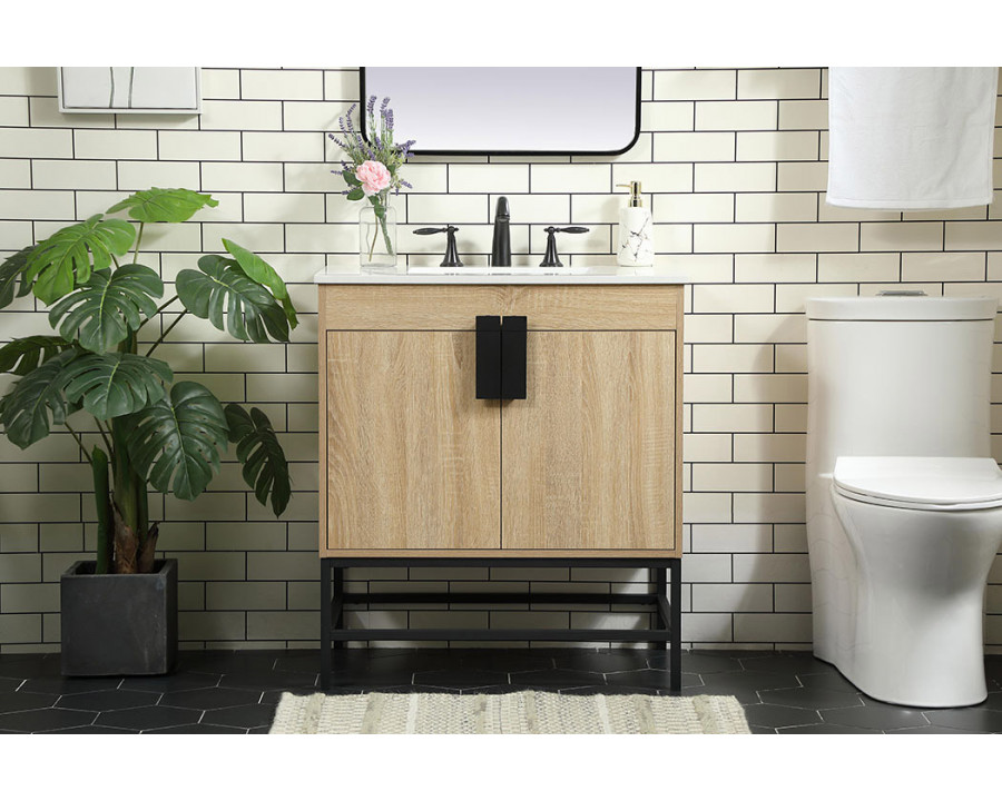 Elegant Bathroom Vanity - Mango Wood (VF48830MW)