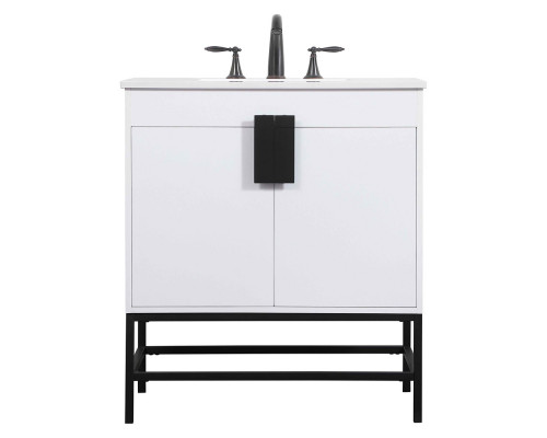 Elegant Bathroom Vanity - White (VF48830MWH)