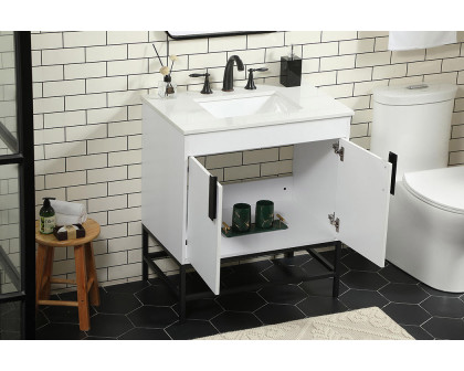 Elegant Bathroom Vanity - White (VF48830MWH)