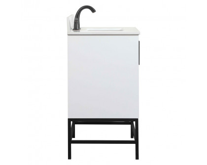 Elegant Bathroom Vanity - White (VF48830MWH-BS)