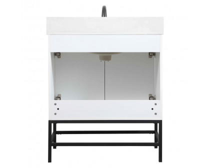 Elegant Bathroom Vanity - White (VF48830MWH-BS)