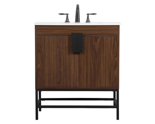 Elegant Bathroom Vanity - Walnut (VF48830MWT)