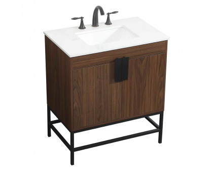 Elegant Bathroom Vanity - Walnut (VF48830MWT)