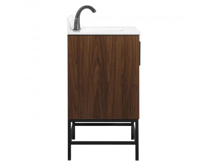 Elegant Bathroom Vanity - Walnut (VF48830MWT-BS)