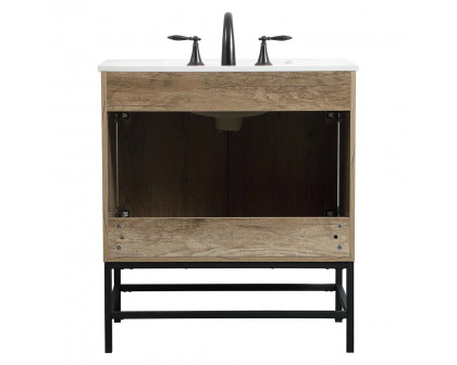 Elegant Bathroom Vanity - Natural Oak (VF48830NT)