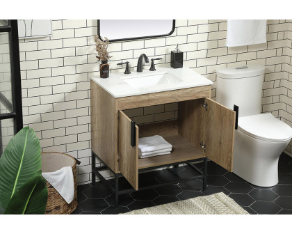 Elegant Bathroom Vanity - Natural Oak (VF48830NT)