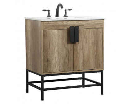 Elegant Bathroom Vanity - Natural Oak (VF48830NT)