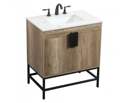 Elegant Bathroom Vanity - Natural Oak (VF48830NT)