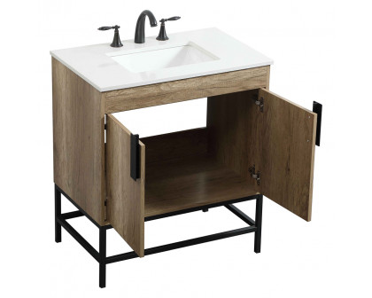 Elegant Bathroom Vanity - Natural Oak (VF48830NT)