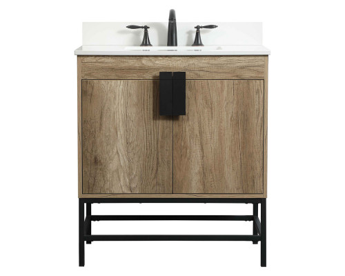 Elegant Bathroom Vanity - Natural Oak (VF48830NT-BS)