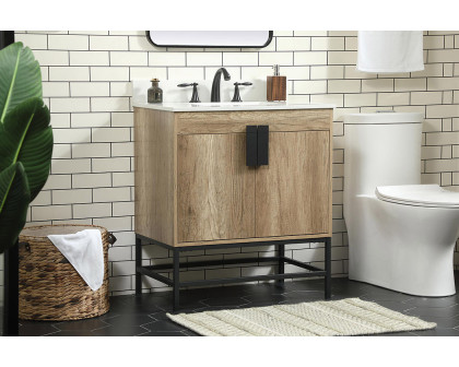 Elegant Bathroom Vanity - Natural Oak (VF48830NT-BS)