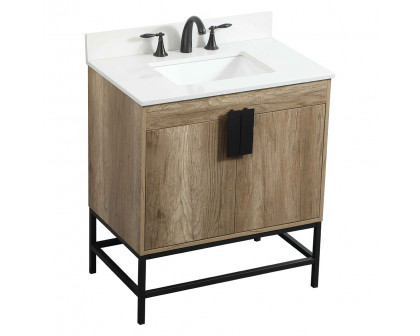 Elegant Bathroom Vanity - Natural Oak (VF48830NT-BS)