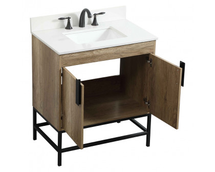 Elegant Bathroom Vanity - Natural Oak (VF48830NT-BS)