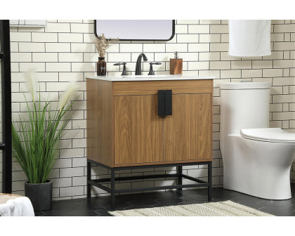 Elegant Bathroom Vanity - Walnut Brown (VF48830WB)