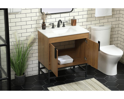 Elegant Bathroom Vanity - Walnut Brown (VF48830WB)