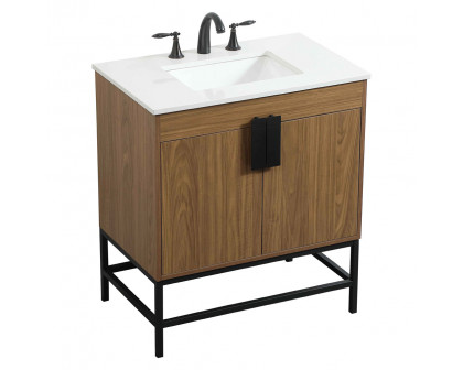 Elegant Bathroom Vanity - Walnut Brown (VF48830WB)