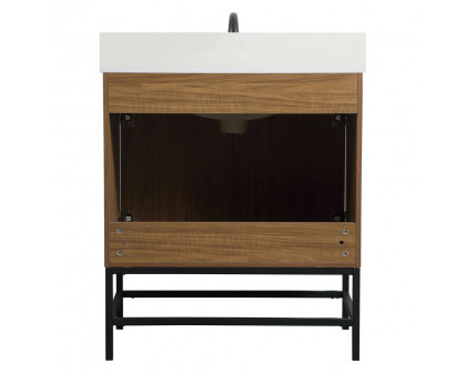 Elegant Bathroom Vanity - Walnut Brown (VF48830WB-BS)