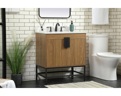 Elegant Bathroom Vanity - Walnut Brown (VF48830WB-BS)