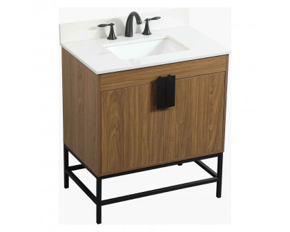 Elegant Bathroom Vanity - Walnut Brown (VF48830WB-BS)