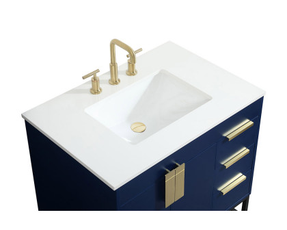 Elegant Bathroom Vanity - Blue (VF48832MBL)