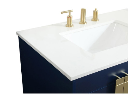 Elegant Bathroom Vanity - Blue (VF48832MBL)