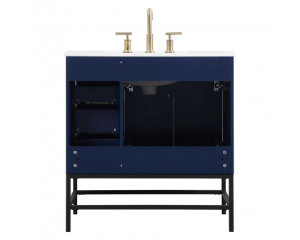 Elegant Bathroom Vanity - Blue (VF48832MBL)