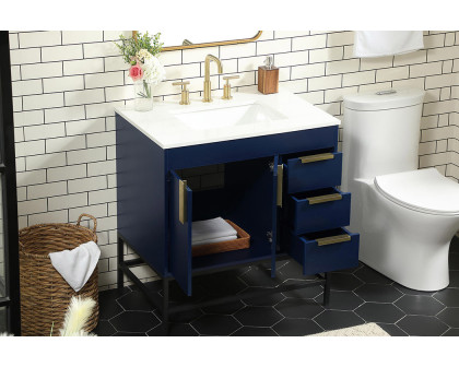 Elegant Bathroom Vanity - Blue (VF48832MBL)